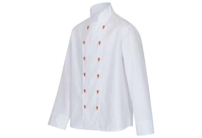 Clinotest Kochjacke Kochjacke Unisex langarm, kochfest – mit Hummer oder Nudelknöpfen von Clinotest