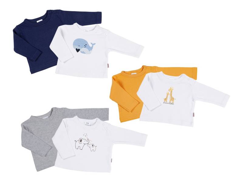 Clinotest Langarmshirt Unisex Baby Langarmshirts 2er Doppelpack, 100% Baumwolle von Clinotest