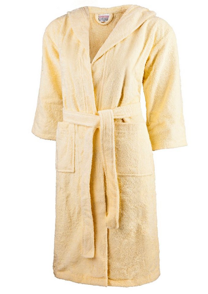 Clinotest Kinderbademantel aus Frottee – Weicher Bademantel mit Kapuze aus 100% Baumwolle, Kapuze, Bindegürtel, saugfähig und flauschig, ideal für Jungen und Mädchen von Clinotest