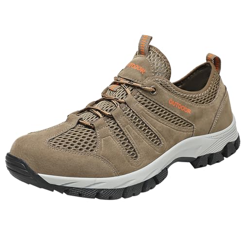 Cliont Barfußschuhe Herren Badeschuhe Damen Atmungsaktiv Leicht Wasserschuhe Sommer Strandschuhe rutschfeste Schwimmschuhe Aquaschuhe Braun 41 EU von Cliont