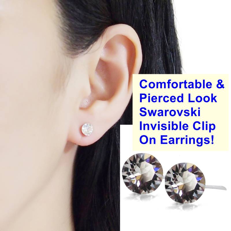 Unsichtbare Ohrclips Von Swarovski von ClipOnEarringsJP