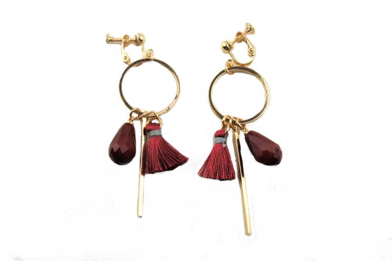 Boho Folk Stil Clip Auf Quaste Tropfen Ohrringe Boho Folk Stil Clip Auf Quaste Tropfen Ohrringe von ClipOnsxReverie