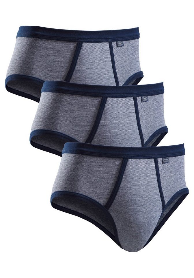 Clipper Exclusive Slip (Packung, 3-St) modische Optik: Jeans meliert, tolle Baumwoll-Qualität von Clipper Exclusive