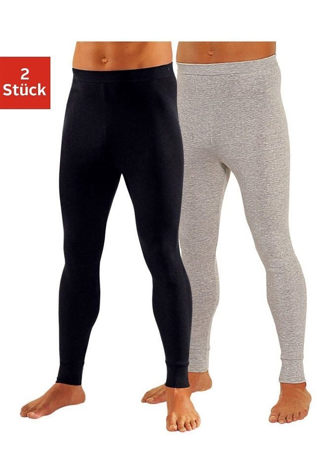 Clipper Lange Unterhose (Packung, 2-St) aus weichem Single Jersey von Clipper