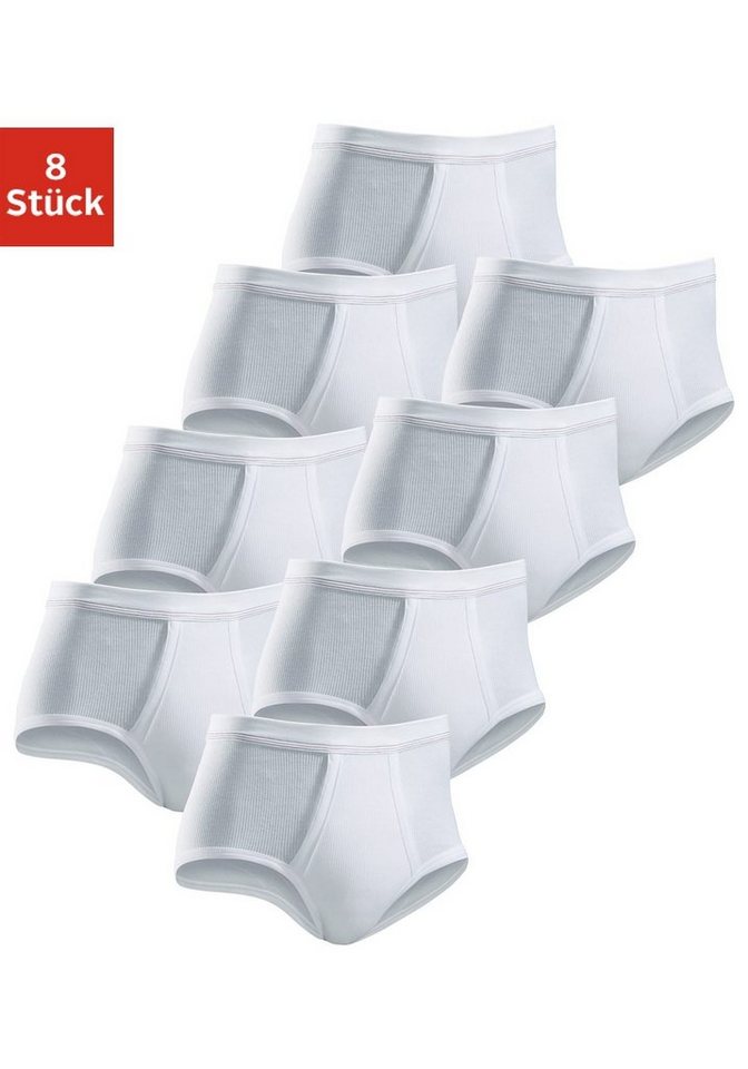 Clipper Slip (Packung, 8-St) schlichtes Basic für jeden Tag aus Doppelripp von Clipper