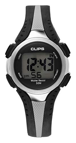 Clips Herren digitaluhr mit Kautschuk Armband von Clips