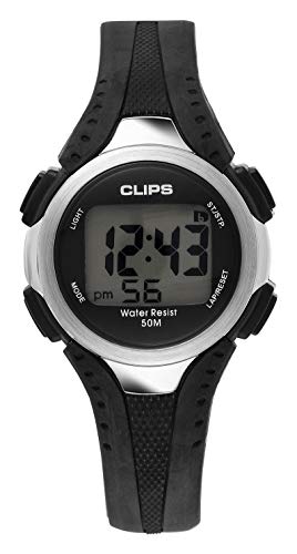 Clips Herren digitaluhr mit Kautschuk Armband von Clips