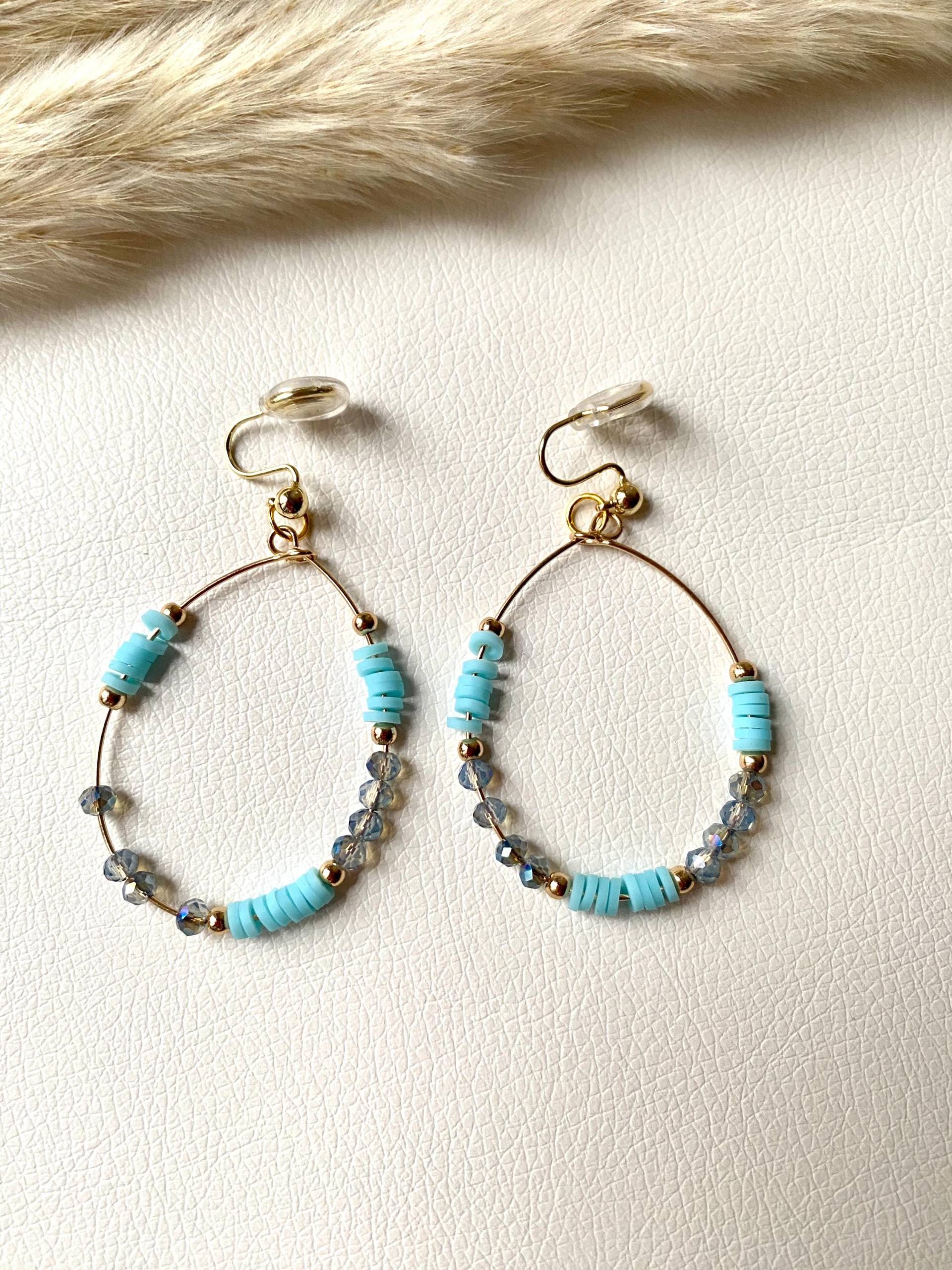 Ohrclips Grün, Elegant Und Gefertigt, Schlicht Fashion #25 von ClipsOnlyBoutique