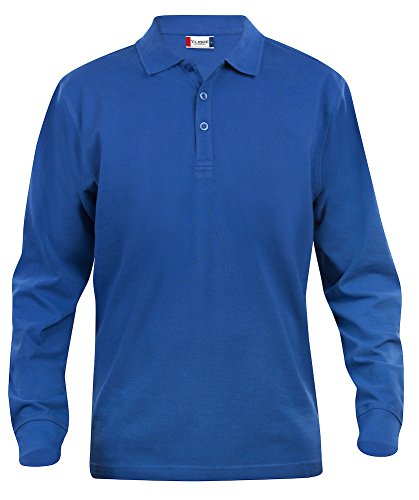 Clique, Herren Poloshirt, langärmelig S bis 5 XL, Grau Gr. 56, königsblau von Clique Clothing