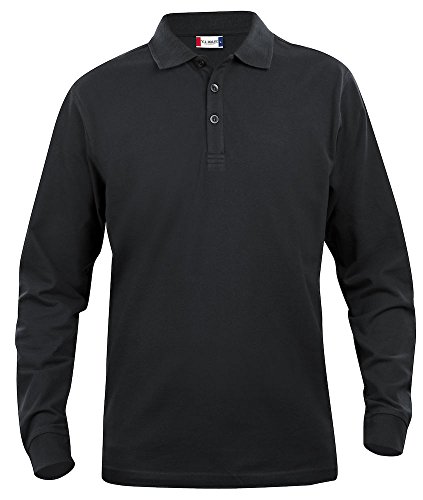 Clique, Herren Poloshirt, langärmelig S bis 5 XL, Grau Gr. XXXXX-Large, Schwarz Clique, Herren Poloshirt, langärmelig S bis 5 XL, Grau Gr. XXXXX-Large, Schwarz von Clique Clothing