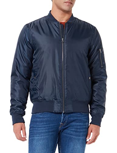 CLIQUE Herren Bomber Jacket Jacke, Blau (Dunkles Marineblau), XL von Clique