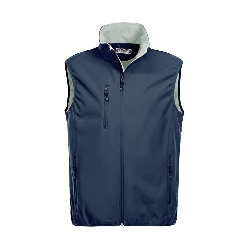 CLIQUE Herren Softshell Vest Gilet Outdoor Weste, Blau (Dunkles Marineblau), M von Clique