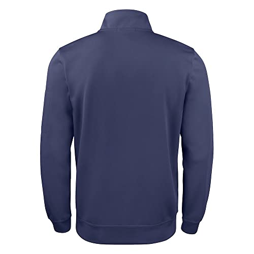 CLIQUE - Sweatshirt mit halbem Reißverschluss Herren Damen Unisex Basic Active Half Zip Polyester Waschfest Trekking Wandern Reise Freizeit, dunkelblau, XXL von Clique