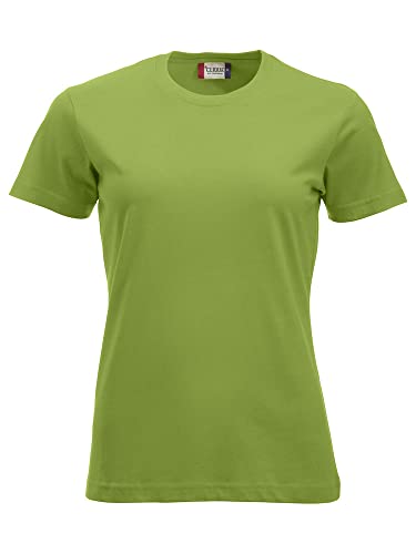 CLIQUE - T-Shirt Halbarm New Classic-T Damen Baumwolle Jersey Frühling Sommer in verschiedenen Farben und Größen erhältlich, hellgrün, XX-Large von Clique