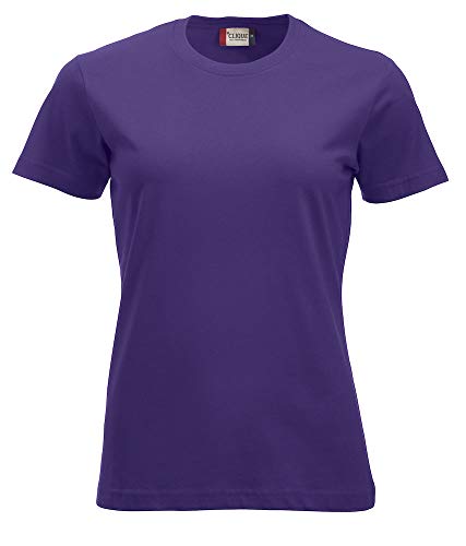 Clique - New Classic-T Damen T-Shirt Halbarm T-Shirt aus Baumwolljersey Frühling Sommer in verschiedenen Farben und Größen (Lila XXL), Helles Flieder von Clique