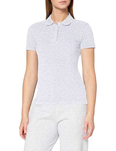 CliQue Damen Regular Fit Poloshirt,Grau (Asche), 40 EU (Herstellergröße:Large) von Clique