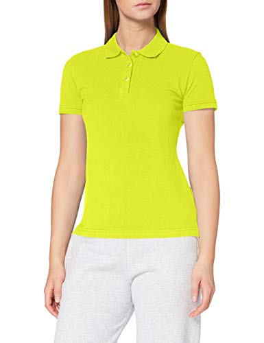 CliQue Damen Regular Fit Poloshirt,Green (Visibility Green), 34 EU (Herstellergröße:X-Small) von Clique