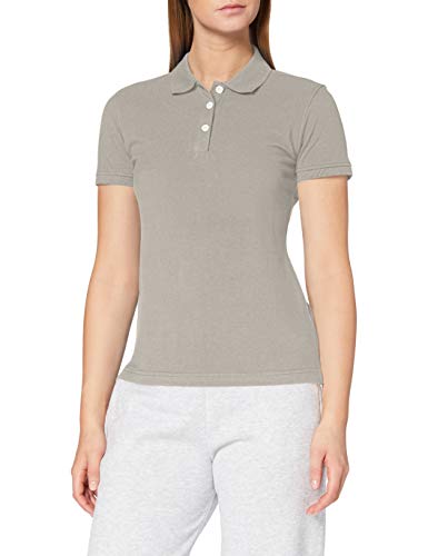 CliQue Damen Regular Fit Poloshirt,Grey (Silver), 40 EU (Herstellergröße:Large) von Clique