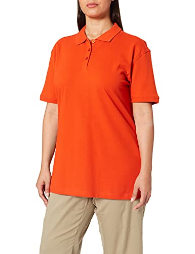 CliQue Damen Regular Fit Poloshirt,Orange (Blood Orange), 40 EU (Herstellergröße:Large) von Clique