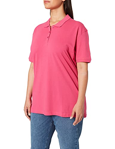 CliQue Damen Regular Fit Poloshirt,Pink (Bright Cerise), 40 EU (Herstellergröße:Large) von Clique