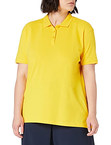 CliQue Damen Regular Fit Poloshirt,Zitronengelb, 40 EU (Herstellergröße:Large) von Clique