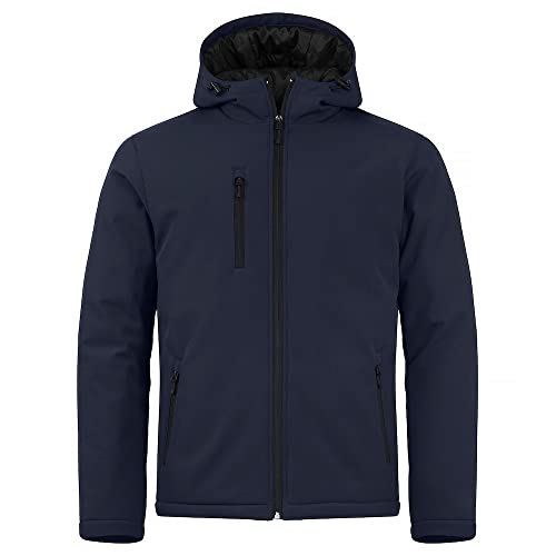 CliQue Gepolsterte Softshelljacke für Herren, dunkles marineblau, XXXXL von Clique
