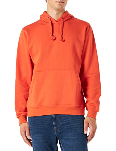 CliQue Herren Basic Hoodie, Orange (Blutorange), XS von Clique