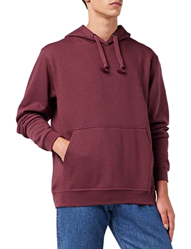 CliQue Herren Basic Kapuzenpullover, Rot (Burgunderrot), S von Clique
