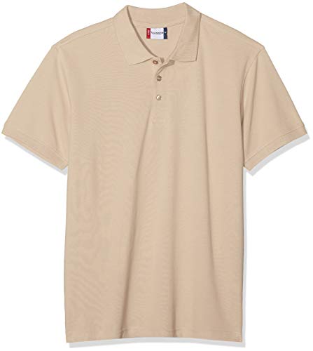 CliQue Herren Classic Lincoln Polo Polohemd, Beige (Caffe Latte), XXL von Clique