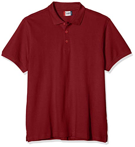 CliQue Herren Classic Lincoln Polo Polohemd, Rot (Burgunderrot), XXL von Clique