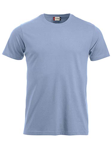 CliQue Herren New Classic T-Shirt, Blau (hellblau), XXL von Clique