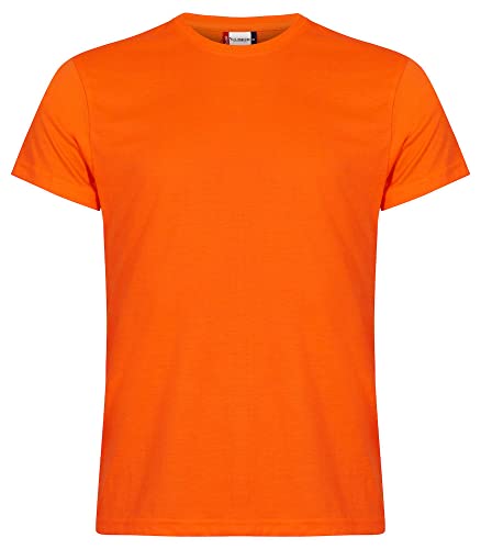 CliQue Herren New Classic T-Shirt, Blickdicht, Orange (Visibility Orange), L von Clique