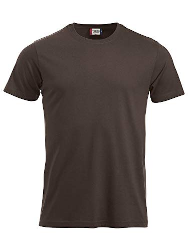 CliQue Herren New Classic T-Shirt, Braun (Dark Mocca), S von Clique