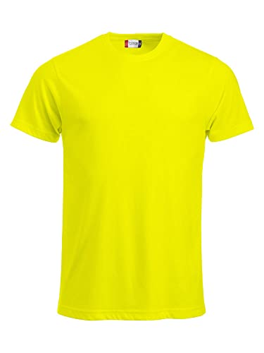CliQue Klassisches Herren-T-Shirt, Gelb (Visibility Yellow), M von Clique