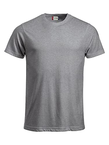 CliQue Herren New Classic T-Shirt, Grau (Grau), meliert, M von Clique