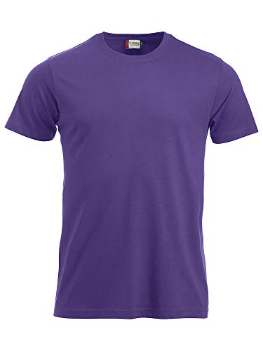 CliQue Herren New Classic T-Shirt, Violett (helles Lila), S von Clique