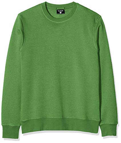 CliQue Herren Roundneck Classic Sweatshirt, Grün (Green Melange), XXL von Clique