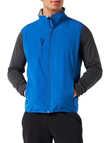 CliQue Herren Softshell Vest Gilet Outdoor Weste, Blau (Königsblau), S von Clique