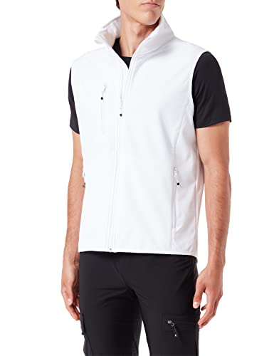 CliQue Herren Softshell Vest Gilet Outdoor Weste, weiß, S von Clique