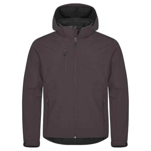 CliQue - Softshelljacke Classic – Herren, dunkelgrau, XL von Clique