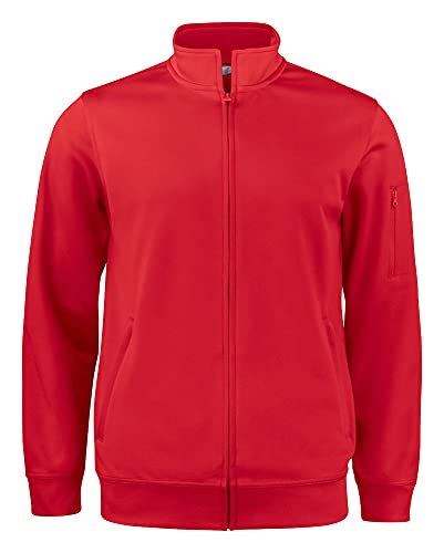 CliQue Unisex Active Cardigan Strickjacke, rot, L von Clique