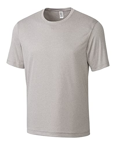 Clique Charge Active Herren-T-Shirt, kurzärmelig, Hellgrau meliert, 4X-Groß von Clique