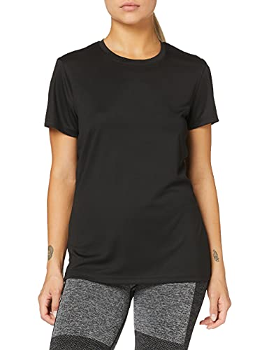 CliQue Damen Basic Active-T T-Shirt, Schwarz, M von Clique