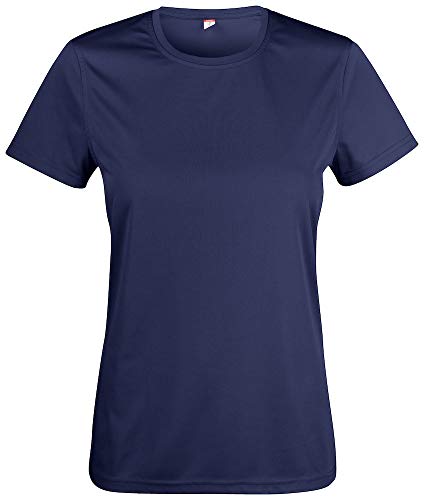 Clique Damen Basic Active-t T-Shirt, Dunkle Marine, Small von Clique