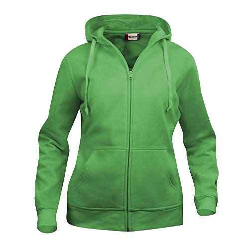 Clique - Damen Kapuzen Sweatjacke 'Basic Hoodie' / apfelgrün (605), M von Clique