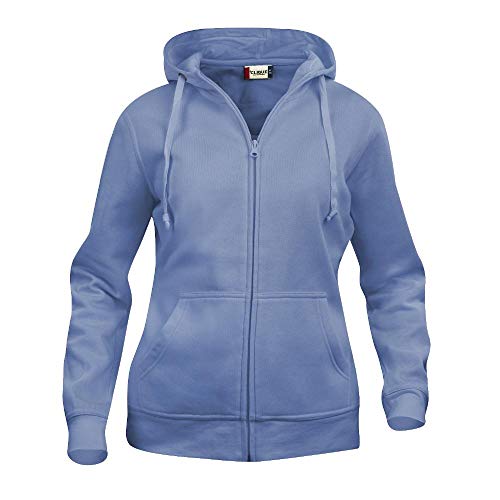 Clique - Damen Kapuzen Sweatjacke 'Basic Hoodie' / hellblau (57), S von Clique