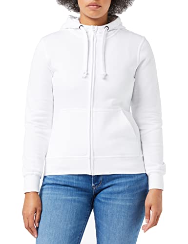 Clique - Damen Kapuzen Sweatjacke 'Basic Hoodie' / weiß (00), M von Clique