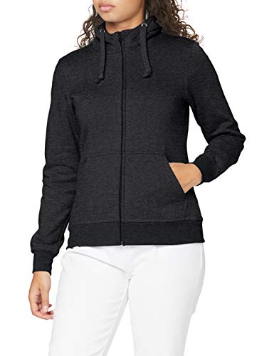 Clique Damen Ladies Basic Full Zip Hoody Kapuzenpullover, Anthrazitmeliert, L von Clique