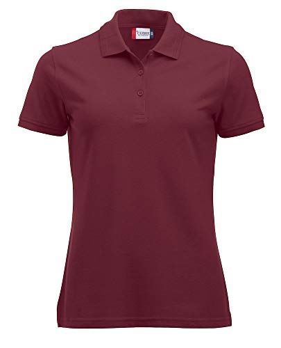 CliQue Damen Manhattan Polohemd, Rot (Burgunderrot), Large von Clique