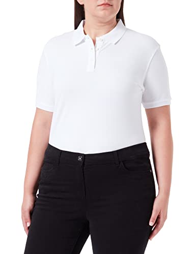 CliQue Damen Premium Polo Shirt Polohemd, weiß, XXL von Clique